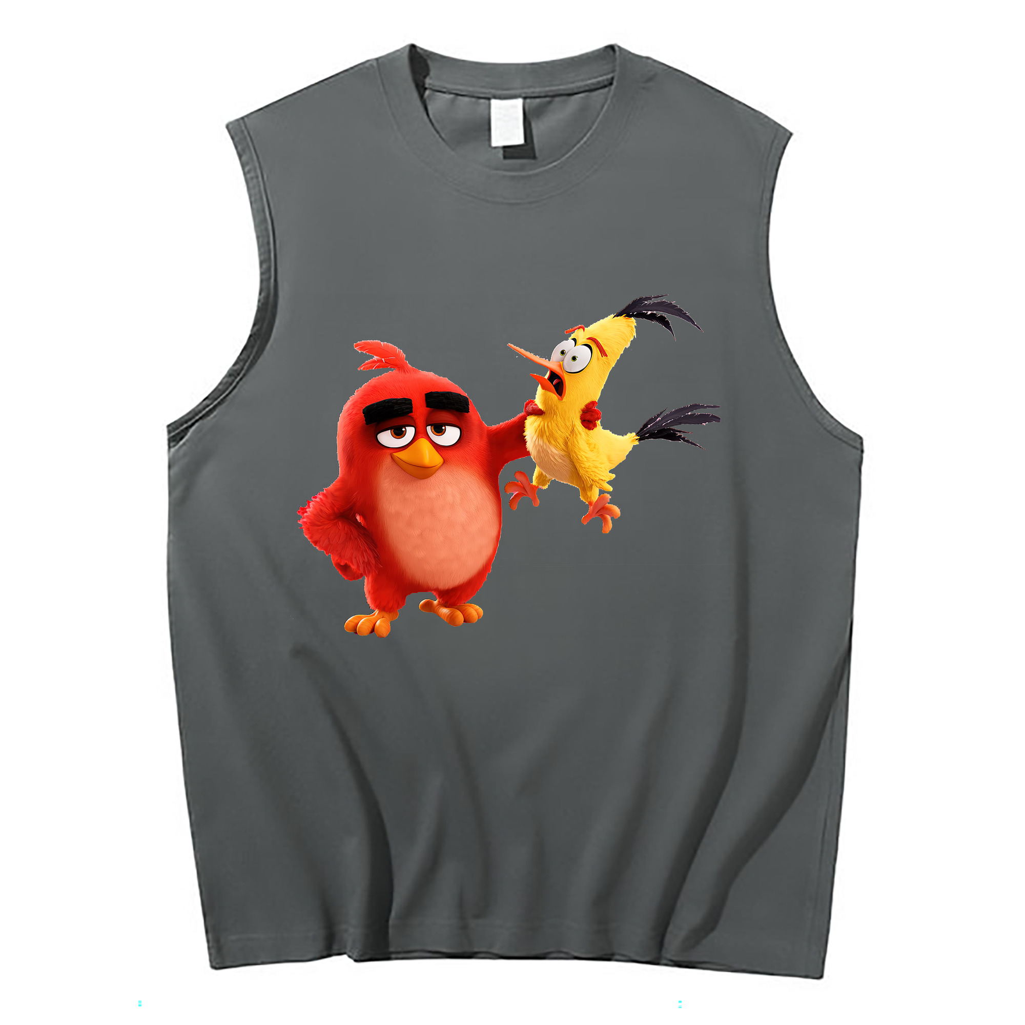 （画像用） Angry Birds アングリーバード コットン100％タンクトップ（フロントプリント）